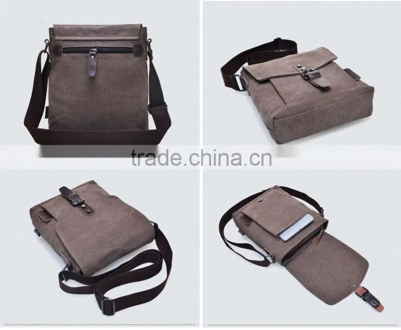 wholesale Fashion canvas Messenger Bag shoulder bags men outdoor bag