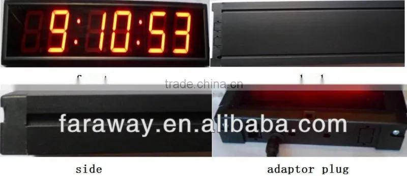 High brightness 5" led calendar clock,timer clock, digital clock