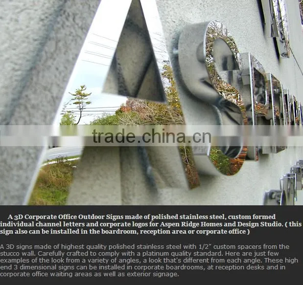 outdoor advertising sign wall-mounted sign