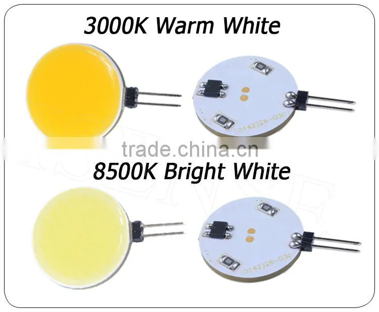 2015 auto parts led cob light 8500k led lighting bulb, 2.5w led cob g4