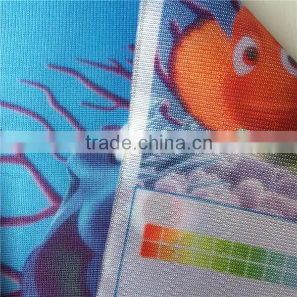 popular light box glossy polyester fabric dye sublimation