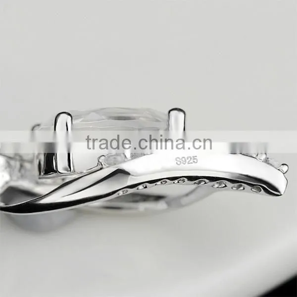 Wholesale 925 sterling silver gemstone stud earring