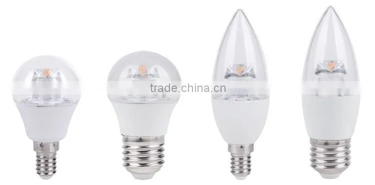 Hot Selling Pure White E14 LED Candle Bulb 3W LED Bulb Parts