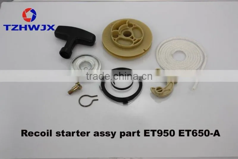 ET950 ET650 Recoil Starter Spare Parts For Gasoline Generator engines