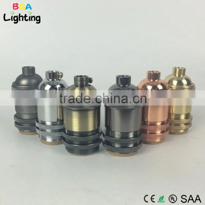 E27 Vintage Brass Pendant Lamp Socket For Pendant Lamp Cord Set