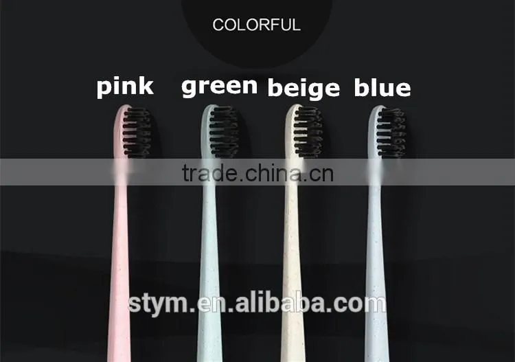 Wheat straw wholesale travel tooth brush toothbrush