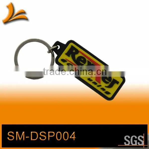 double-sides custom soft pvc rubber keychains
