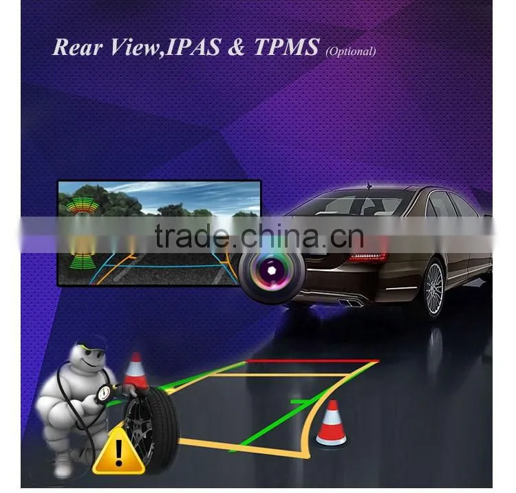 Android 5.1.1 Quad core Car dvd player with Wifi 3G Dongle bluetooth GPS Rear view camera