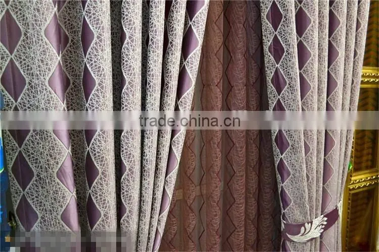 Home Textile Curtain Thermal Jacquard Curtains Ready Made