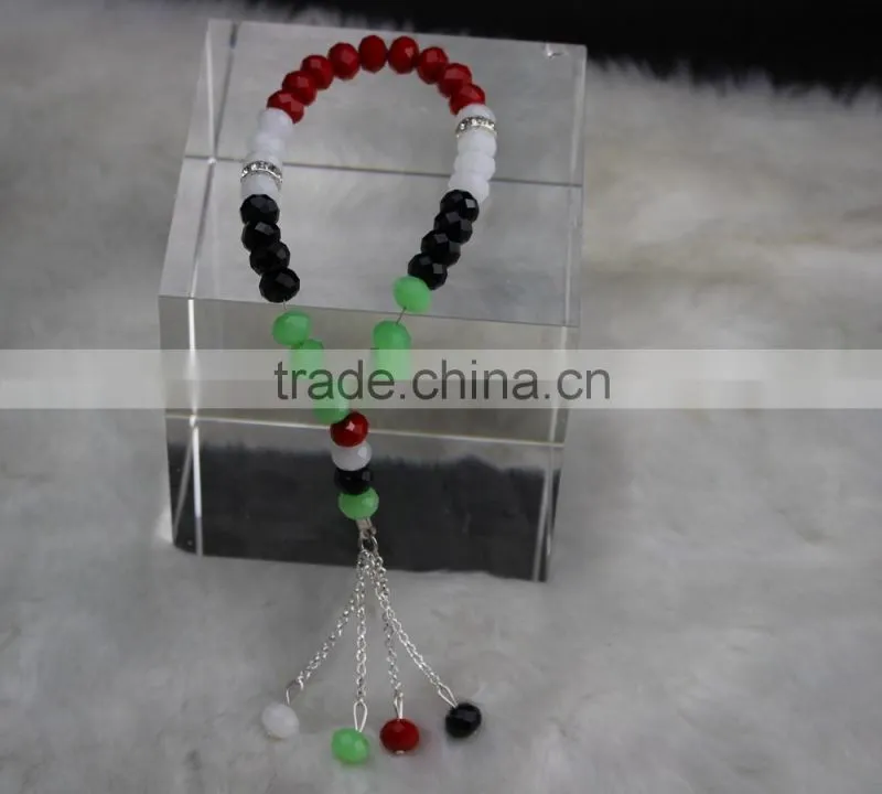 Yiwu hot seller 33 pieces/strand excellent crystal material prayer beads10mm islamic Prayer Beads