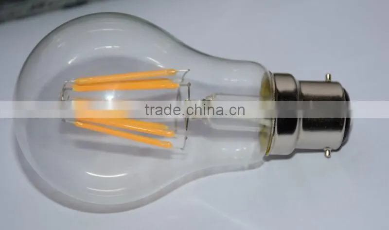UK standard 220-240V 8W 840lm B22 led edison bulb