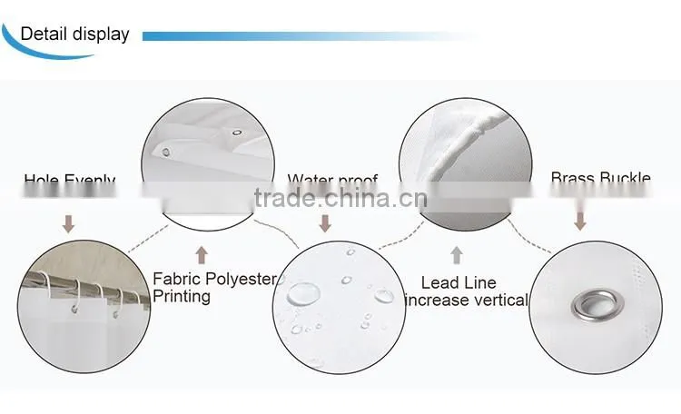 New design OEM acceptted Kids Bath PEVA Shower Curtain