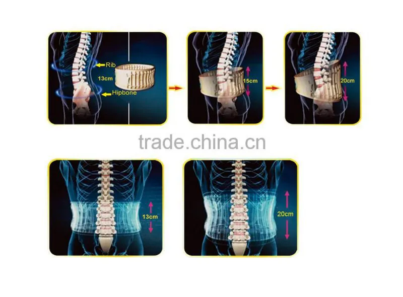Inflatable pain-relief lumbar traction belt with CE Certificate
