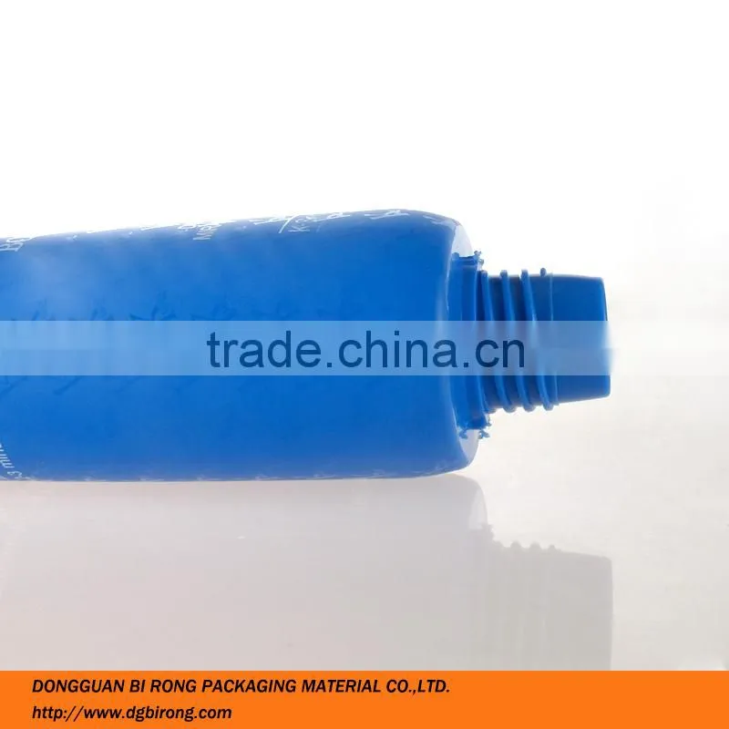 cream tube ,flat shape cosmetic bottle with beeline sealing