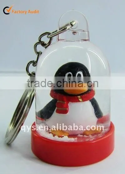 Mini Snow Globe Key Chain/Key Ring