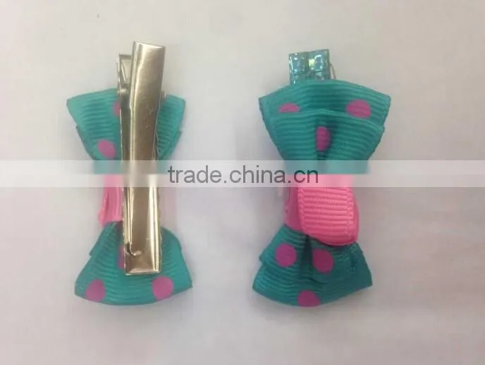 Customize high quality hair accessories colorful headwear ribbon hairpins for baby girl kids hairpins hair bows