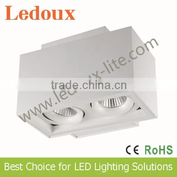 23w *2 surface mounted single head led grid light
