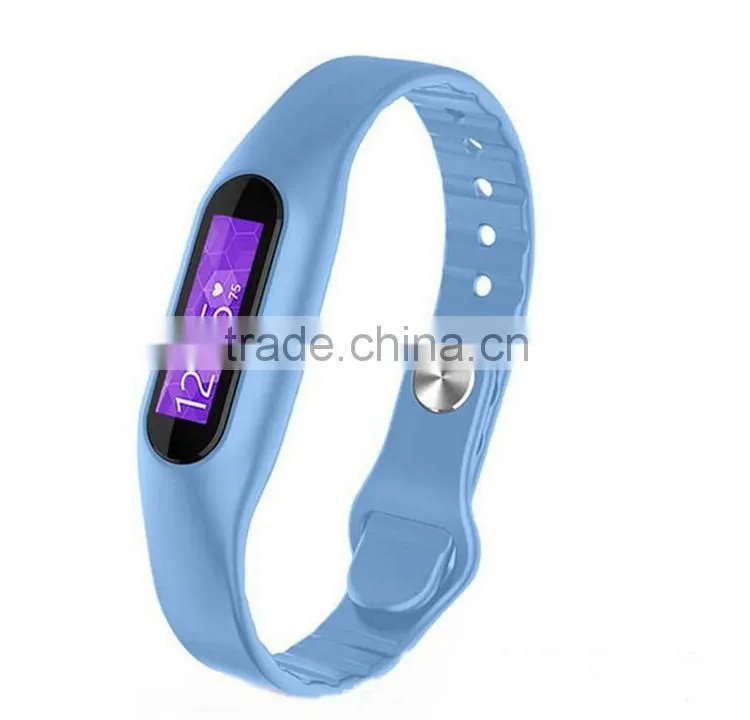 E06 smart bracelet e06 Silicon Wristband/Pedometer Monitoring smart watch for health