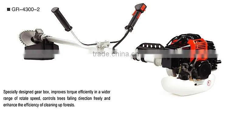 42.7CC brush cutter/grass trimmer/ GR-4300-2