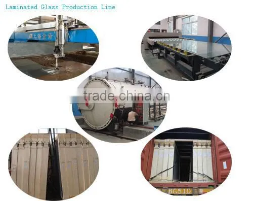 4.38mm-30mm safety laminated glass with CE & ISO certificate