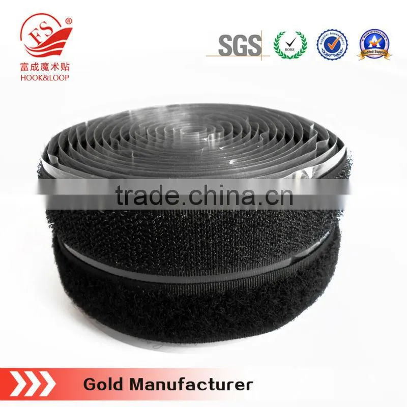 100% nylon ahdeisve hook and loop tape with strong glue