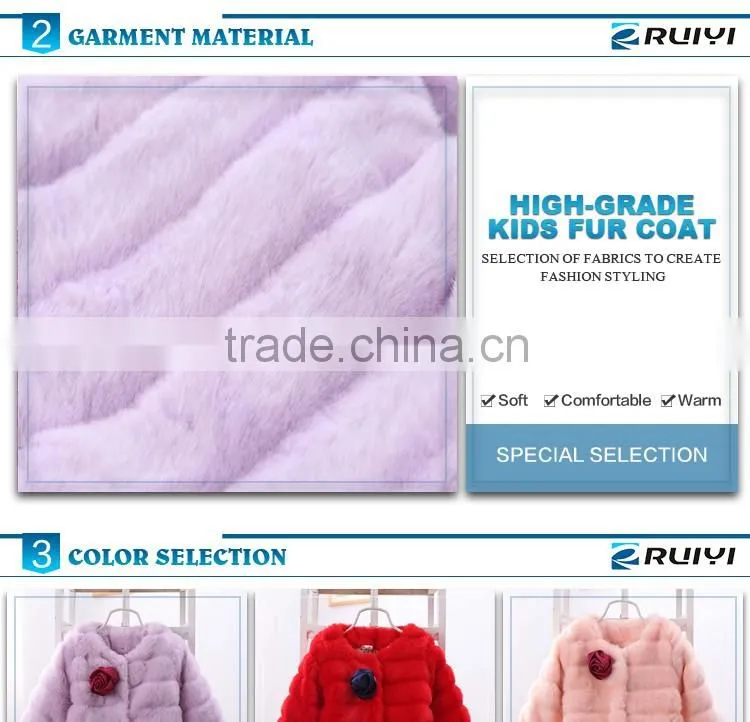 children purple color parka fur jacket