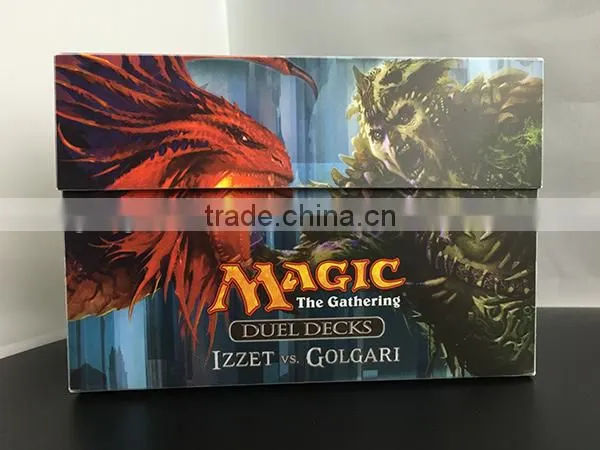 Dual Deck Box with CMYK printing for Izzet vs Golgari MTG
