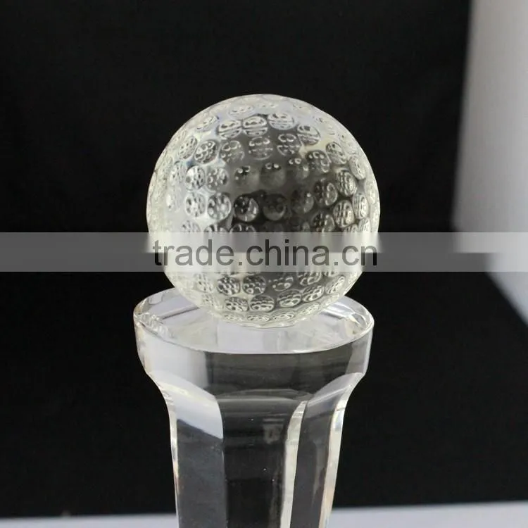 Wholesale new design ball crystal trophy for tabie decoration
