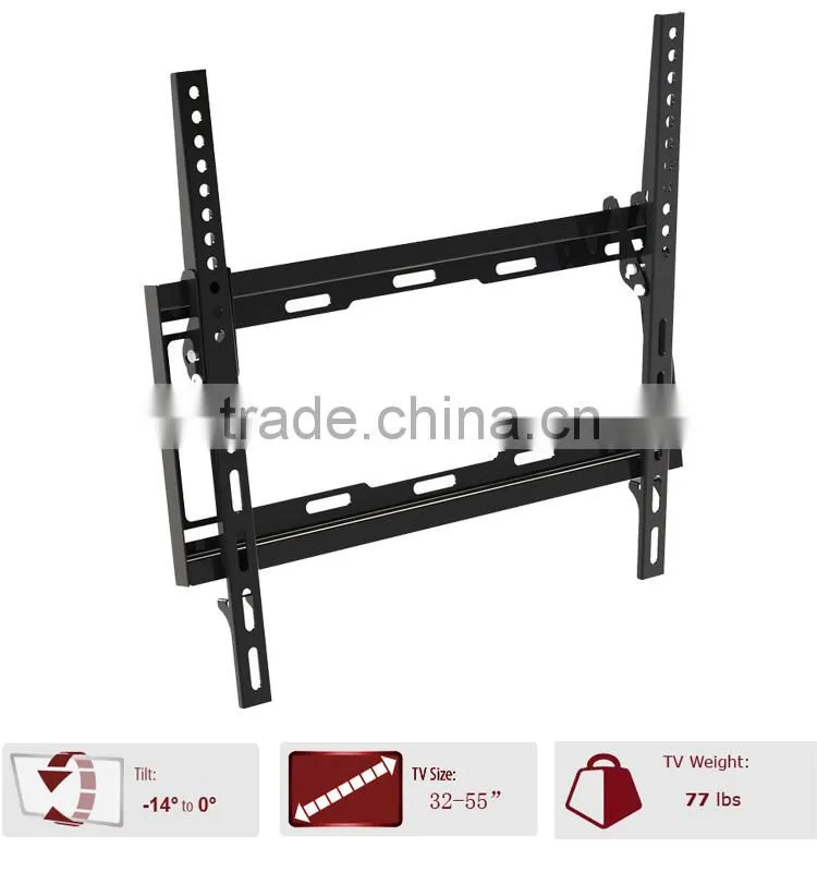 Tilted 32"-55" LED LCD TV Wall Mount Shelf Bracket