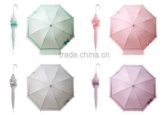 8k Straight pink cute long Ladies Umbrella