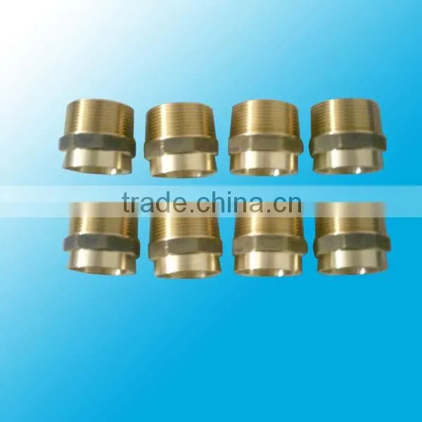 custom cnc machining brass joint pipe