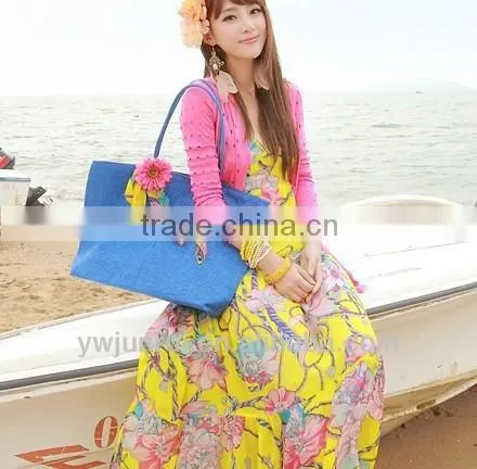 whoelsale cheap ladies straw beach bag