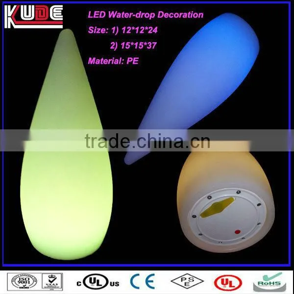 LED Decoration illuminated water-drop shapes decor,christmas lights decoration