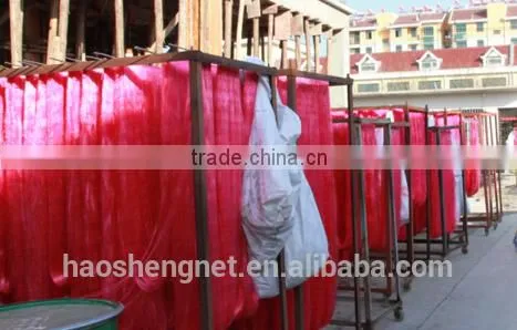Red nylon mon top quality fishing nets