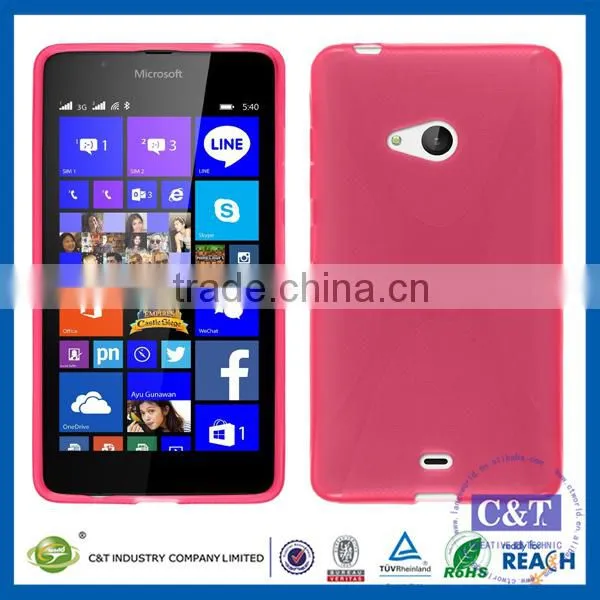 C&T New product tpu cover silicone transparent back case for microsoft nokia lumia 550