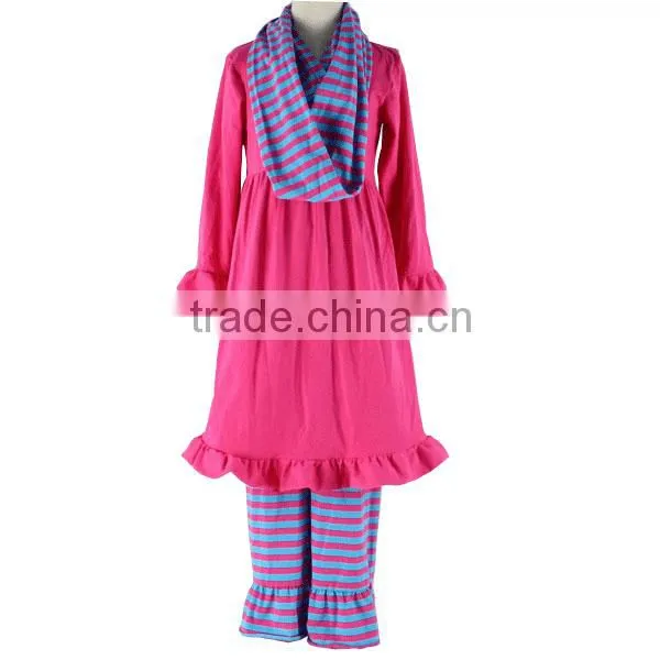 2016 fall girl clothes girl three pieces outfits fall cotton frock suit design images