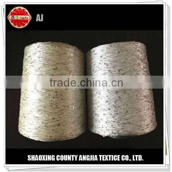 Polyester sequin yarn for sweater and scarf Knitting yarnPolyester sequin yarn for sweater and scarf Knitting yarn