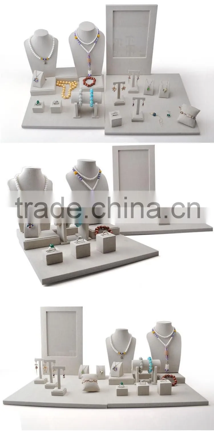 Luxury for shop cabinet window show display for jewelry sets stand