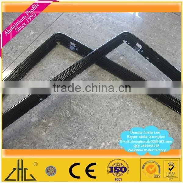 Top aluminium frame manufacturer/ black aluminium frame profile extrusion CNC machinining/ aluminium TV frame Panasonnic factory