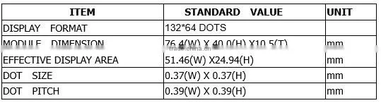 132x64 small size lcd display graphic lcd module on sale