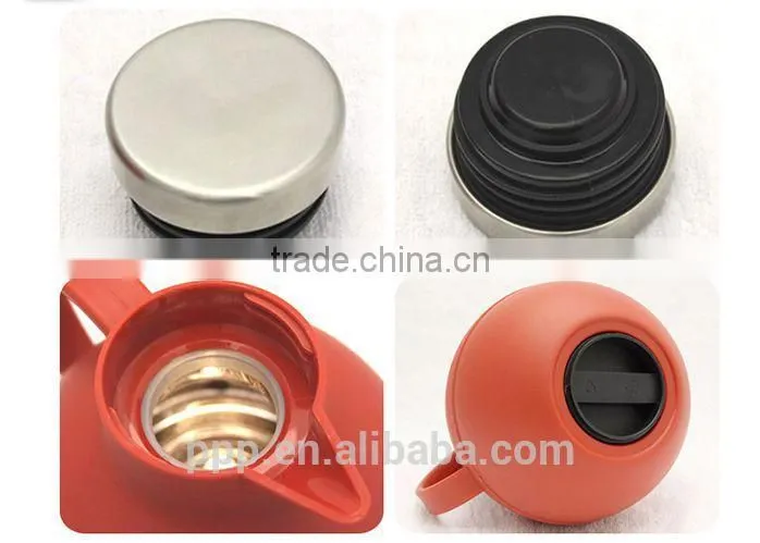 1.0L Plastic body vacuum thermos with glass liner inside