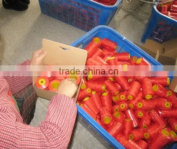 100% spun polyester sewing thread 40/3 5000y