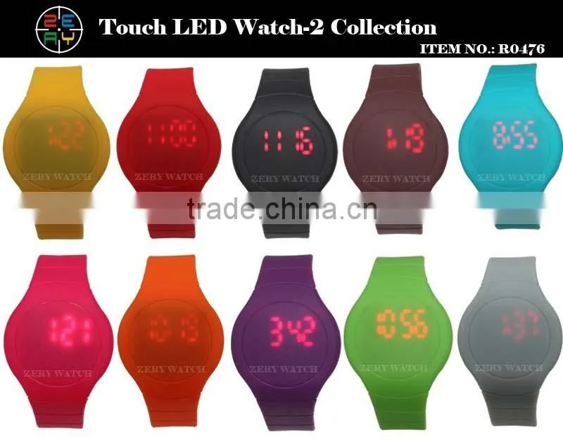 R36 Eco-friendly Silicone led watch withe digital movement for men watches