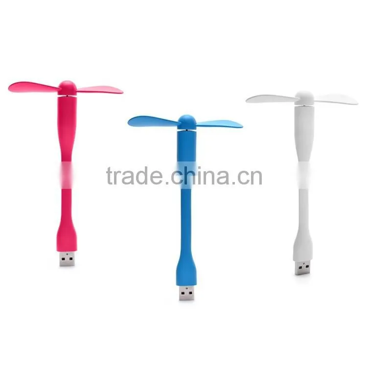 Portable USB Desk Soft Fan Leaves Super Mute Flexible for Laptop Office