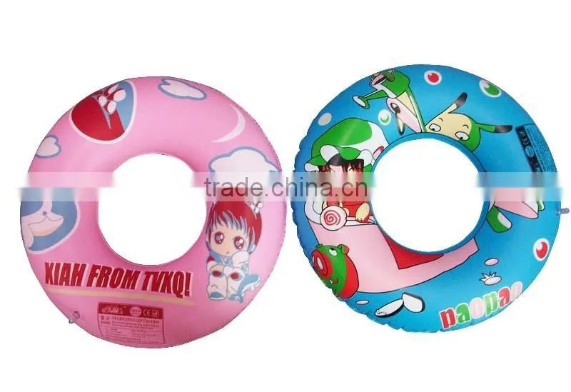 A lovely PVC for kids inflatable swim ring