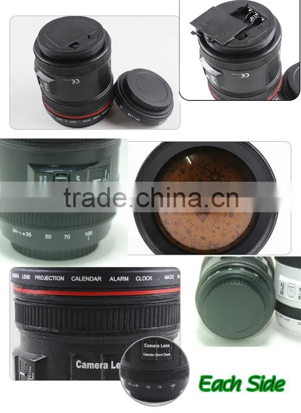 2015 Alibaba China Supplier Produce the New Fashion Camera Lens Colourful Battery Operated Projection Light