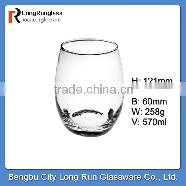 LongRun 190z brand new design drinking glass &glass water cup&glass cup with OEM design