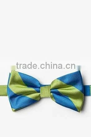2016 custom design pre-tie jacquard polyester striped bow ties for boys