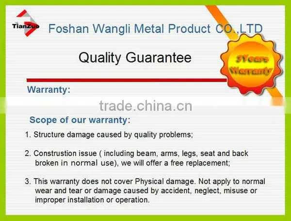 High Back Stainless Steel Metal Outdoor Furniture (TZ-C03S)
