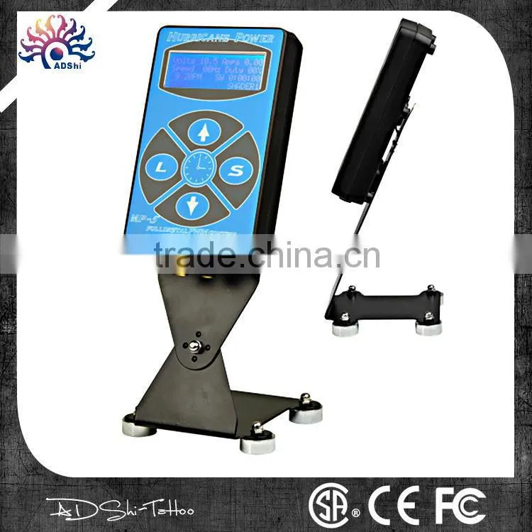 Top Tattoo Power Supply LCD Digital Display + Footswitch + Clip Cord,HP-2 LCD Tattoo Machine